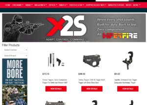 gun store ecommerce web design